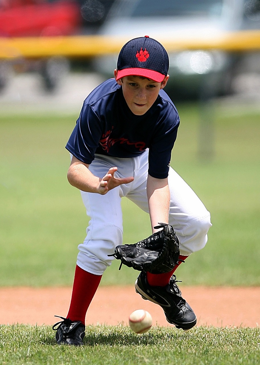 Ground ball catching practice