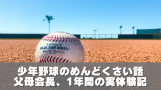 少年野球のめんどくさい話父母会長として過ごした1年間の実体験記